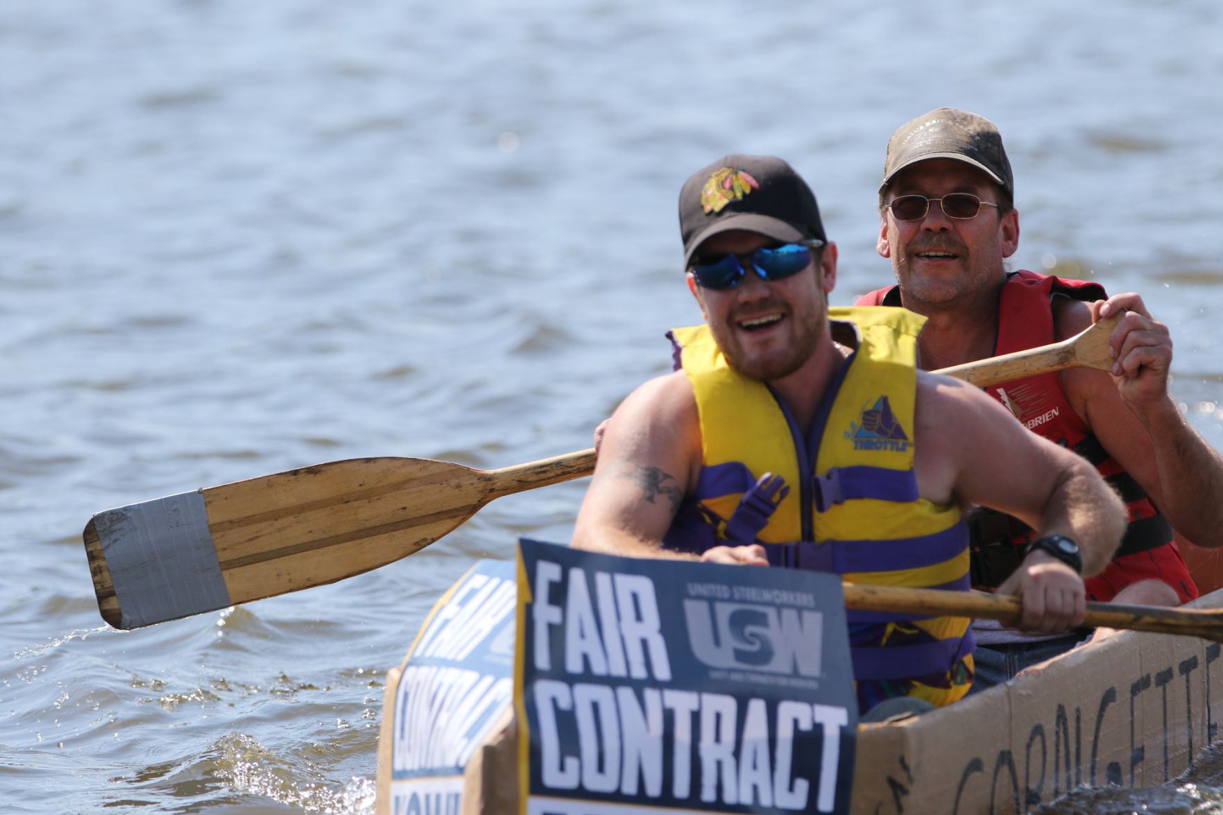 Hobart's Lakefront Festival cardboard boat race
